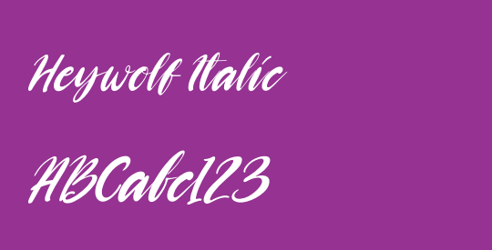 Heywolf Italic