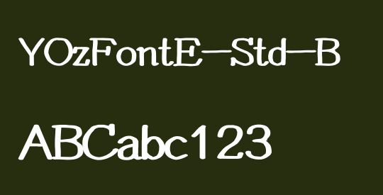 YOzFontE-Std-B