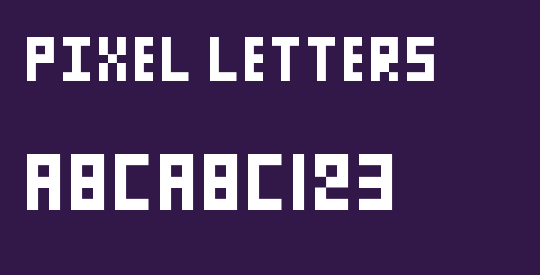 Pixel Letters