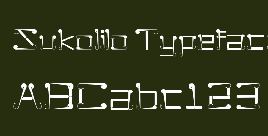 Sukolilo Typeface