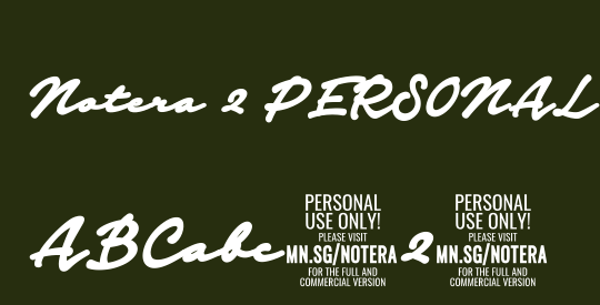 Notera 2 PERSONAL USE ONLY