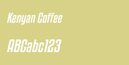 Kenyan Coffee