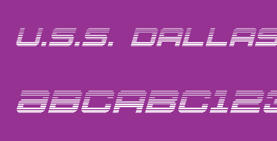 U.S.S. Dallas Gradient Italic
