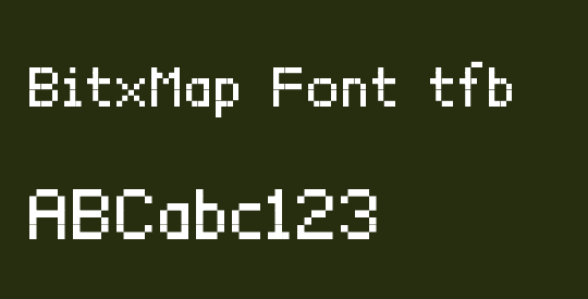 BitxMap Font tfb