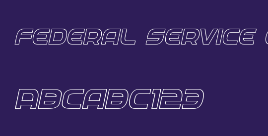 Federal Service Outline Italic