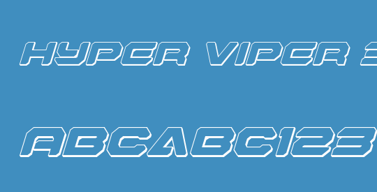 Hyper Viper 3D Italic