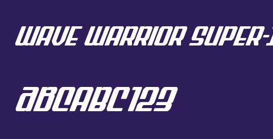 Wave Warrior Super-Italic