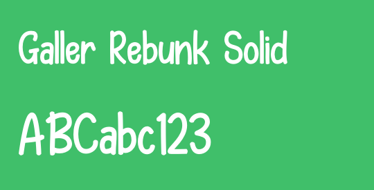 Galler Rebunk Solid
