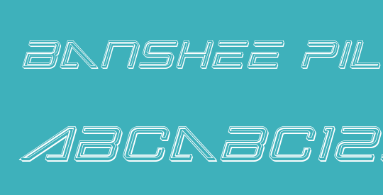 Banshee Pilot Engraved Italic
