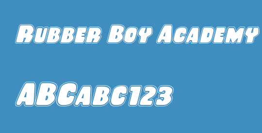 Rubber Boy Academy Italic