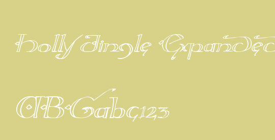 Holly Jingle Expanded Italic