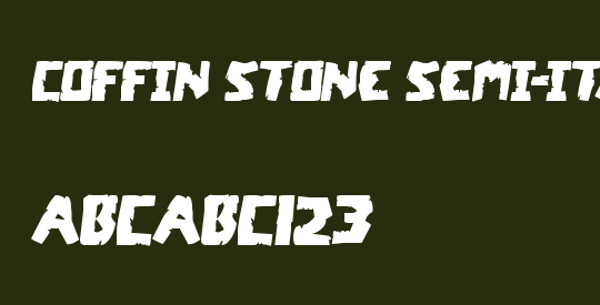 Coffin Stone Semi-Italic