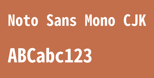 Noto Sans Mono CJK TC Bold