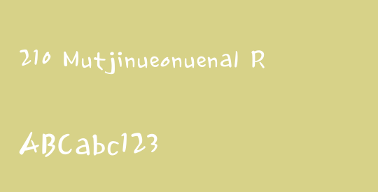 210 Mutjinueonuenal R