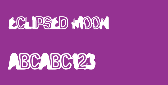 Eclipsed Moon