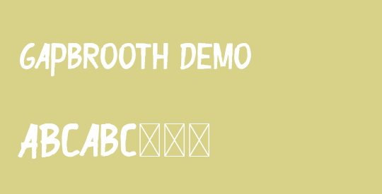 Gapbrooth Demo