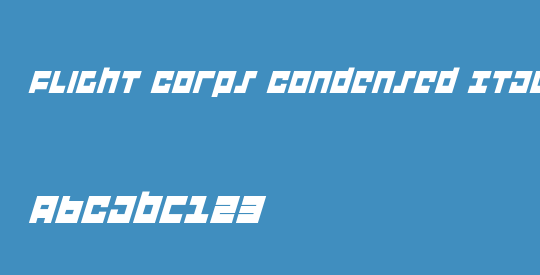 Flight Corps Condensed Italic