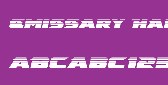 Emissary Halftone Italic