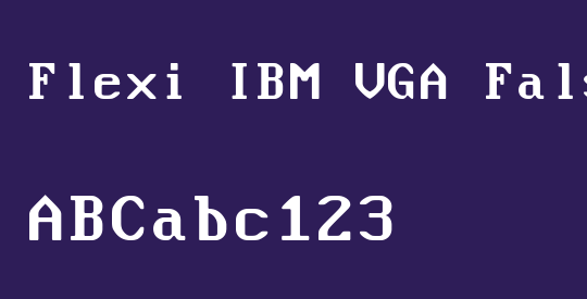 Flexi IBM VGA False (437)