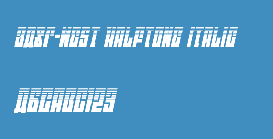 EAST-west Halftone Italic