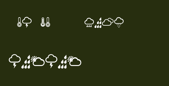 Weather Symbols