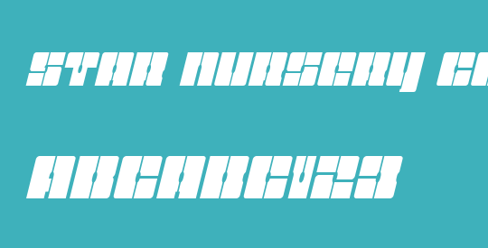 Star Nursery Condensed Italic