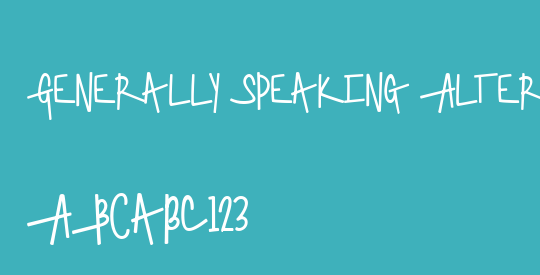 Generally Speaking Alternate Endcaps