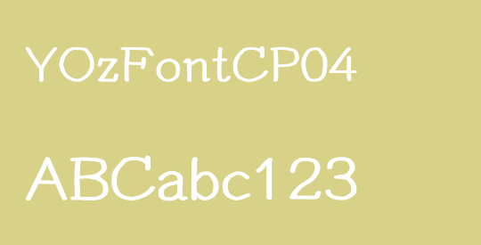 YOzFontCP04