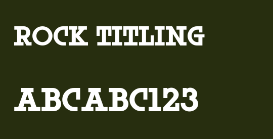Rock Titling