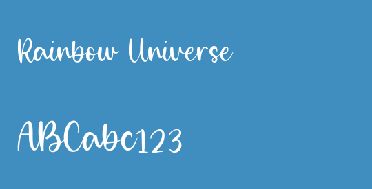 Rainbow Universe