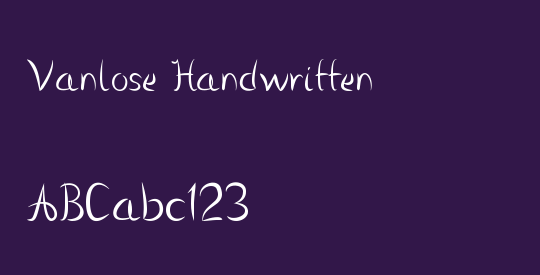 Vanlose Handwritten