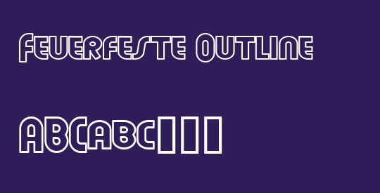Feuerfeste Outline