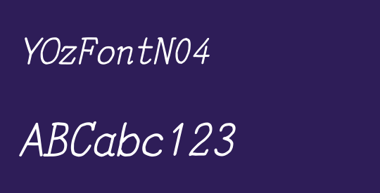 YOzFontN04