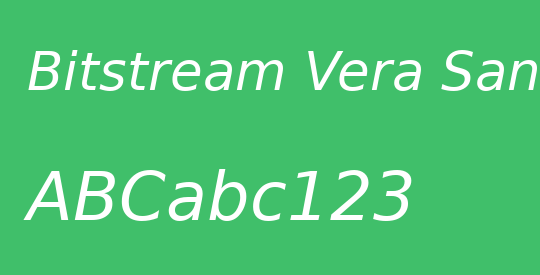 Bitstream Vera Sans