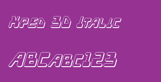 Xped 3D Italic
