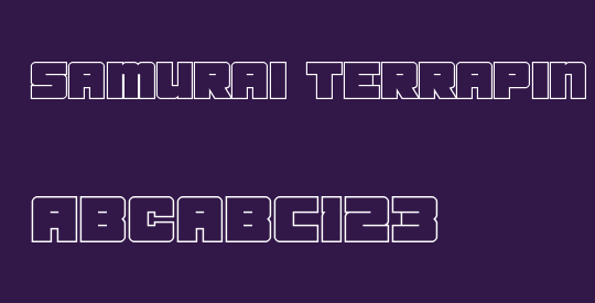 Samurai Terrapin Outline