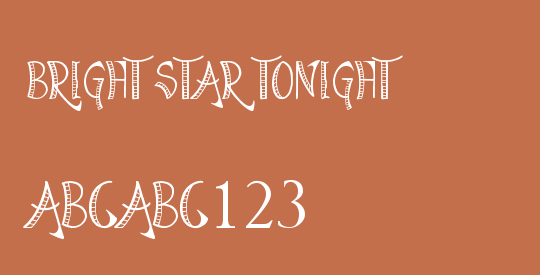 Bright Star Tonight