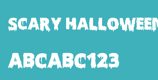 Scary Halloween Font