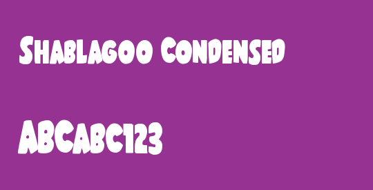 Shablagoo Condensed