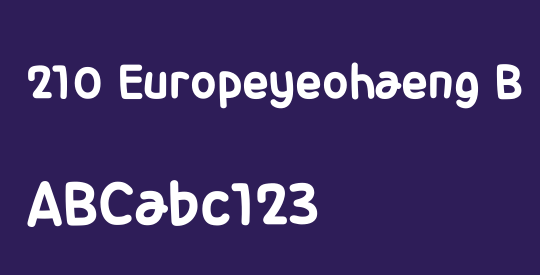 210 Europeyeohaeng B