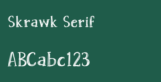 Skrawk Serif