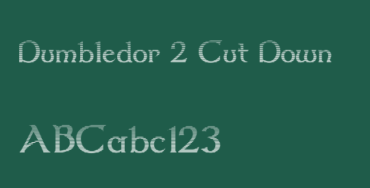 Dumbledor 2 Cut Down