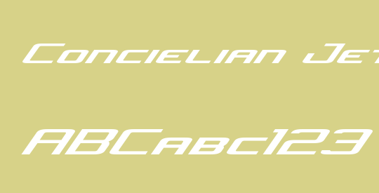 Concielian Jet Italic