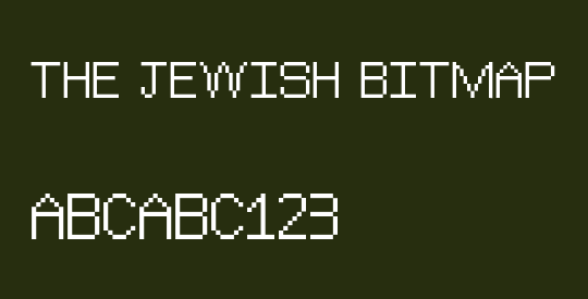 The Jewish Bitmap
