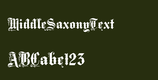MiddleSaxonyText