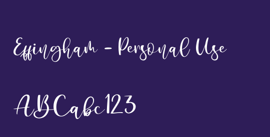 Effingham - Personal Use