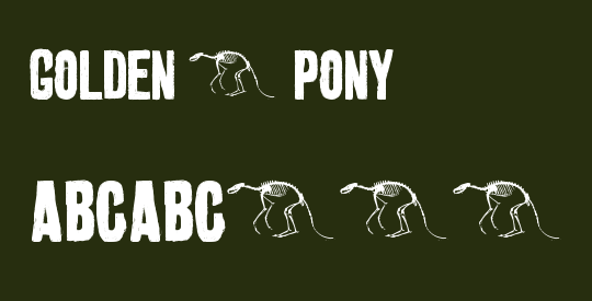 golden 0 pony