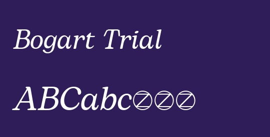 Bogart Trial
