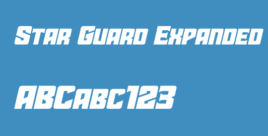 Star Guard Expanded Italic