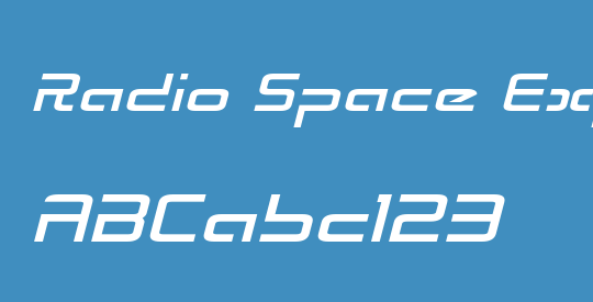 Radio Space Expanded Italic